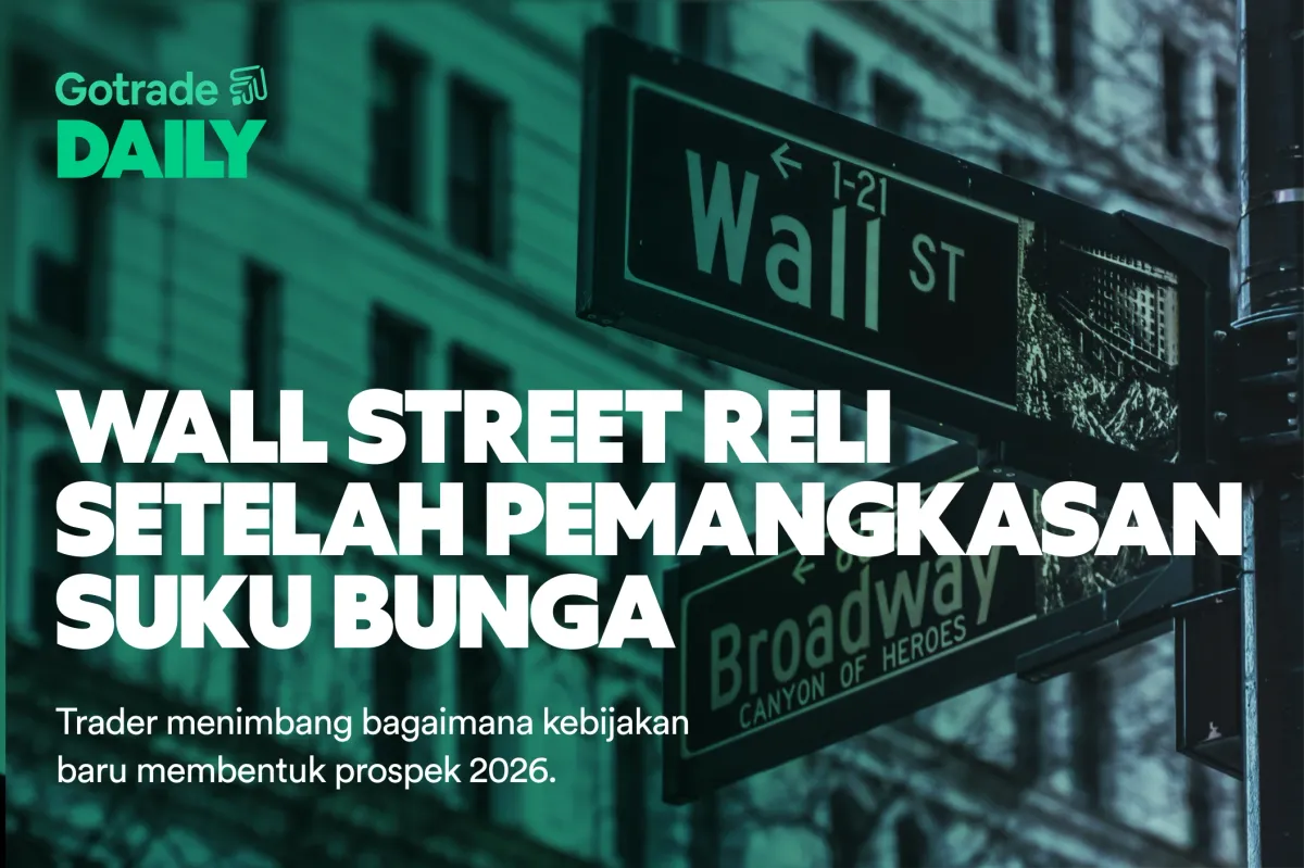 Gotrade Daily: Wall Street Reli Setelah Pemangkasan Suku Bunga