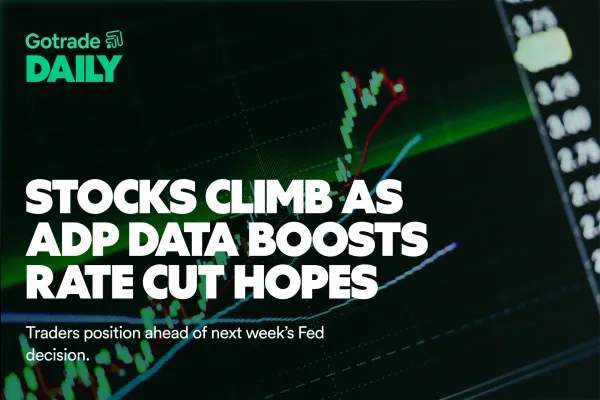 Gotrade Daily: Stocks Climb as ADP Data Boosts Rate Cut Hopes